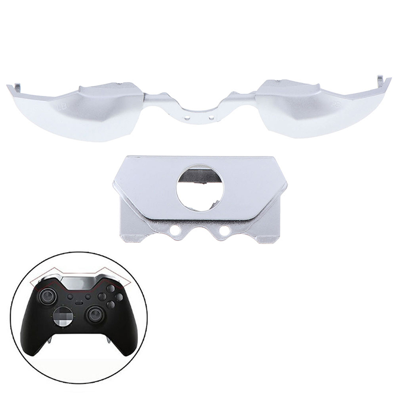 Xbox Elite Controller - 1セット耐久性のあるシルバーコントローラーlb rbトリガーバンパーボタンフロントトリートxbox one 1697用