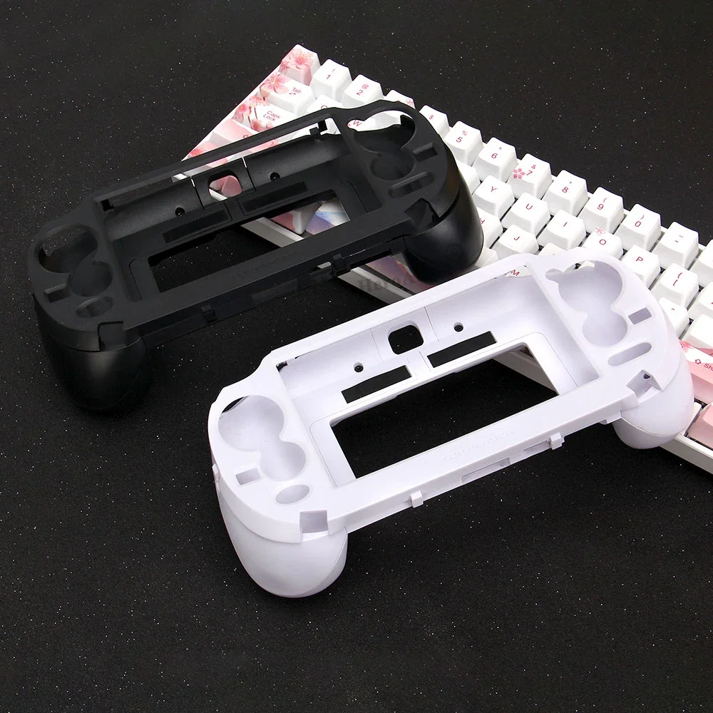 Console Gaming Hand - 黒白フロストハンドグリップジョイパッドスタンドケース（L2 R2トリガーボタン付き）PSV 1000 PS VITA 1000