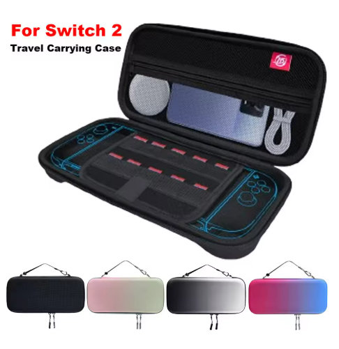 Gaming Console Bag - Switch 2 ゲーム機用ポータブルトラベルキャリングケース ハードシェル収納バッグ ゲームアクセサリー キャリーハンドル付き