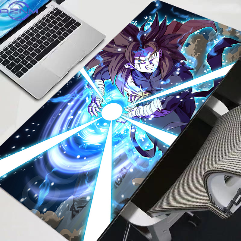 Gaming Console Portable Pc - レザー製ドラゴンボールZマウスパッド、ラバー製大型PCマウスパッド、ゲーマー向けゲーミングマウスパッド、デスクキーボードマット、DBZコンピューターラップトップマット