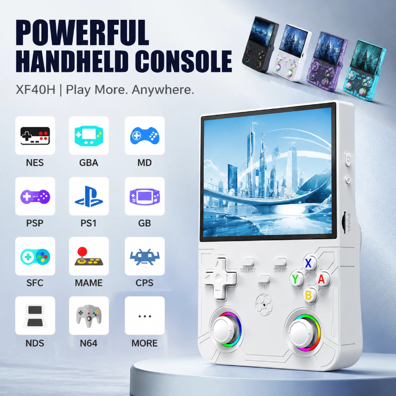 Gaming Console R36 Ultra - 携帯型ゲーム機 R36 ウルトラX レトロゲームプレーヤー 4.5インチHDスクリーン 2.4G