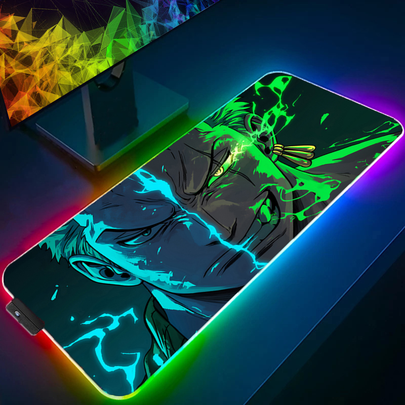 Gaming Console Desk - ワンピースゾロマウスパッド RGB ゲームアクセサリー Gabinete ゲーマー PC