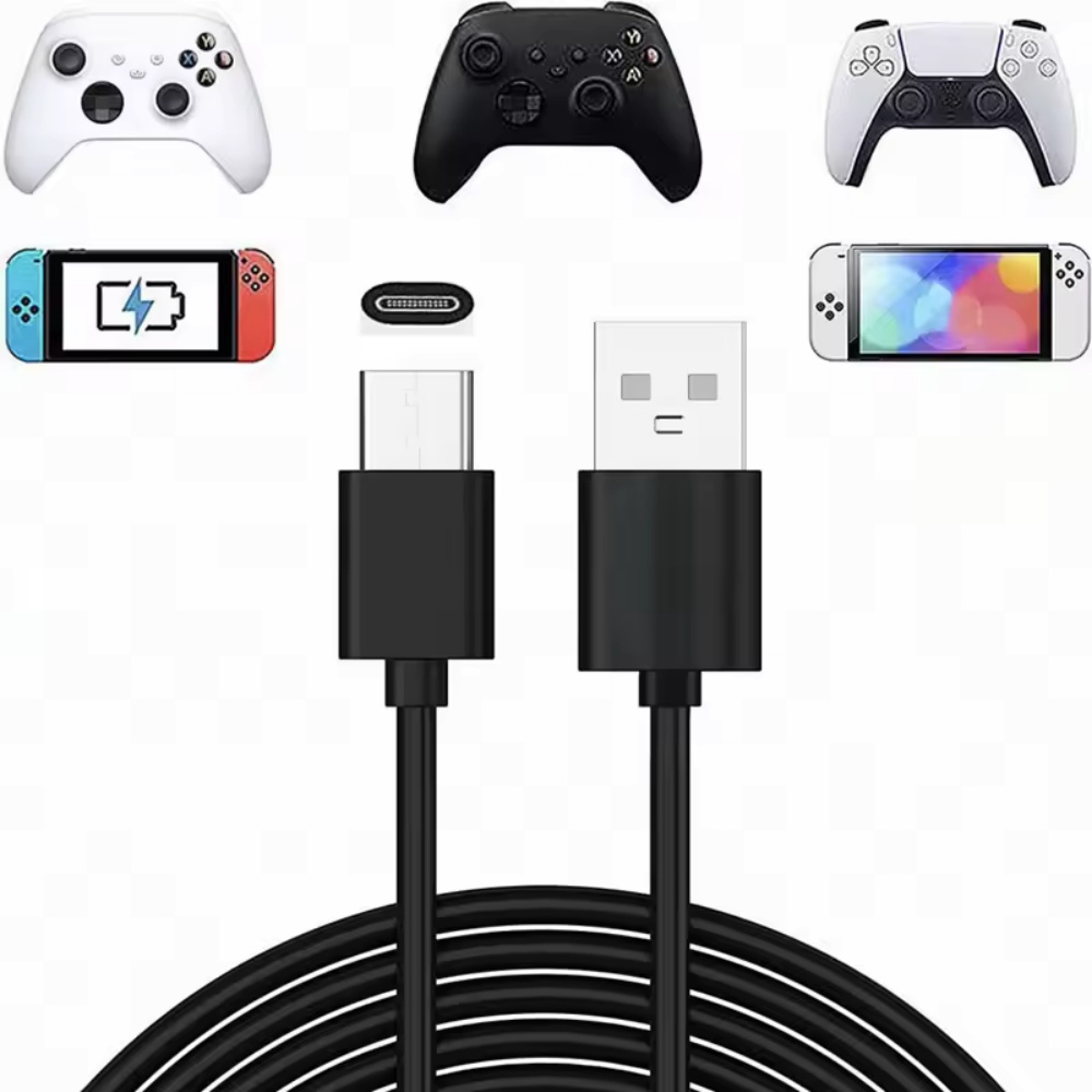 Xbox Elite Controller - 1M/2.75M USB ケーブル PS5 コントローラーと互換性あり、充電 USB