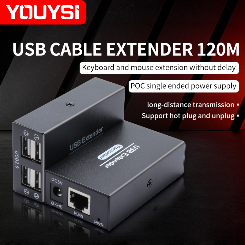 120M USB2.0 イーサネット経由延長ケーブル RJ4 - Lan Cable Gaming のレビューと価格