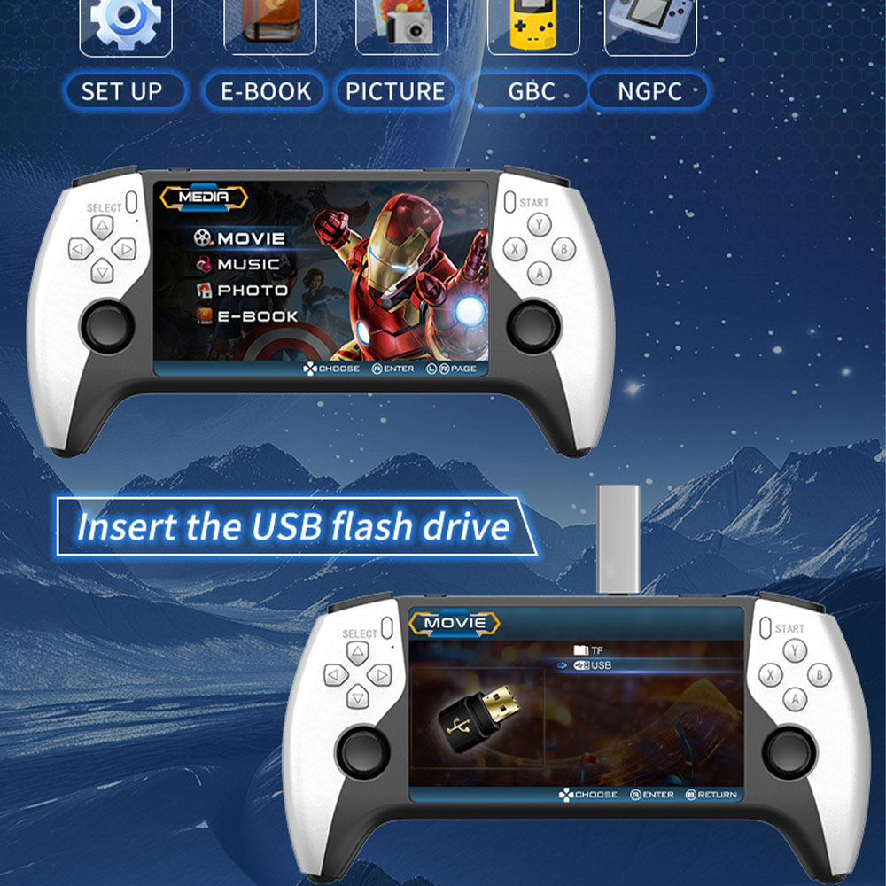 2026年新型SF3500 5インチ携帯ゲーム機 PS1 G - Gaming Console R36 Ultra のレビューと価格