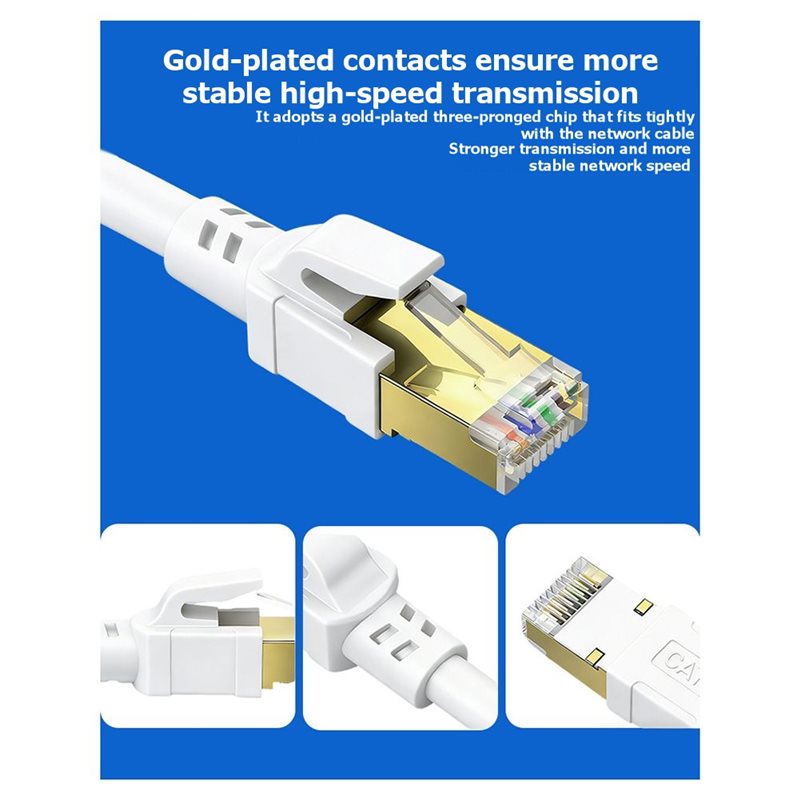 A13E-Cat8 イーサネット ケーブル ダブルシールド  - Lan Cable Gaming のレビューと価格