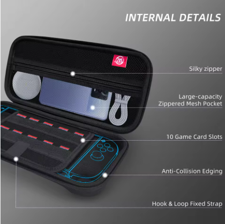 Switch 2 ゲーム機用ポータブルトラベルキャリングケー - Gaming Console Bag のレビューと価格