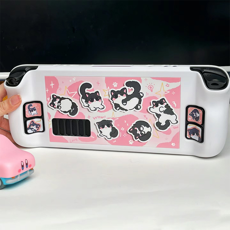 漫画ミルク猫保護ケーススチームデッキゲームコンソール用かわい - Gaming Console Steam Deck のレビューと価格