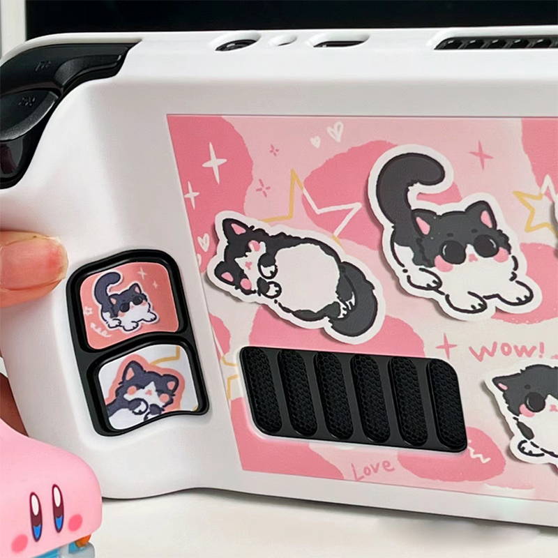 漫画ミルク猫保護ケーススチームデッキゲームコンソール用かわい - Gaming Console Steam Deck のレビューと価格