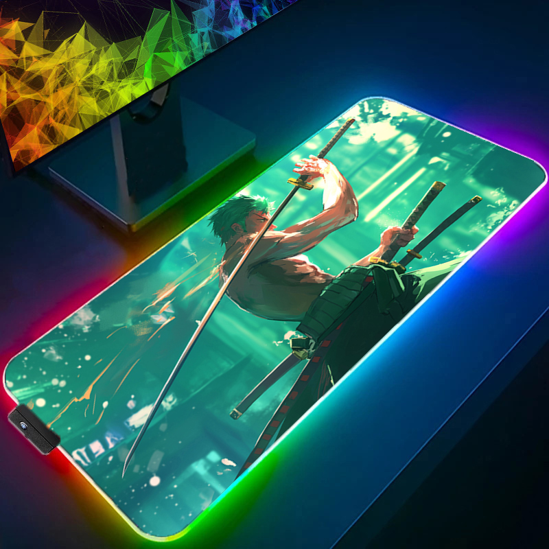 ワンピースゾロマウスパッド RGB ゲームアクセサリー Ga - Gaming Console Desk のレビューと価格