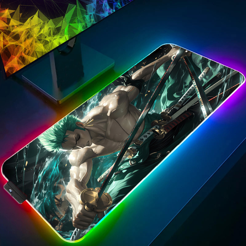 ワンピースゾロマウスパッド RGB ゲームアクセサリー Ga - Gaming Console Desk のレビューと価格