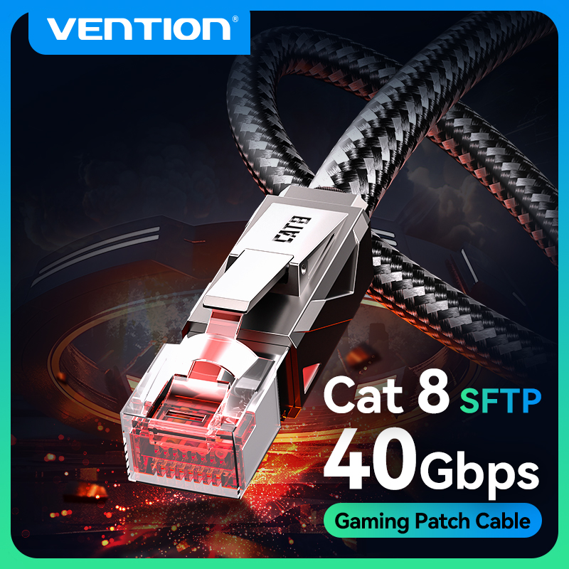 Vention Cat8 イーサネットケーブル 40Gbps - Lan Cable Gaming のレビューと価格