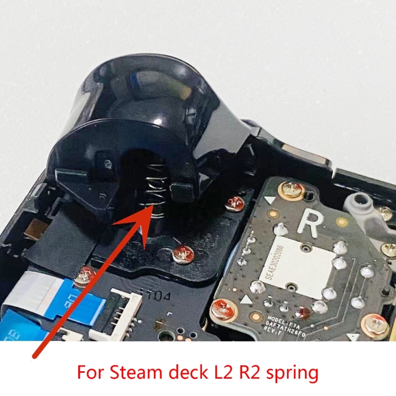 L2R2コンソール用のスプリングメタル交換ボタン,ゲームアク - Gaming Console Steam Deck のレビューと価格