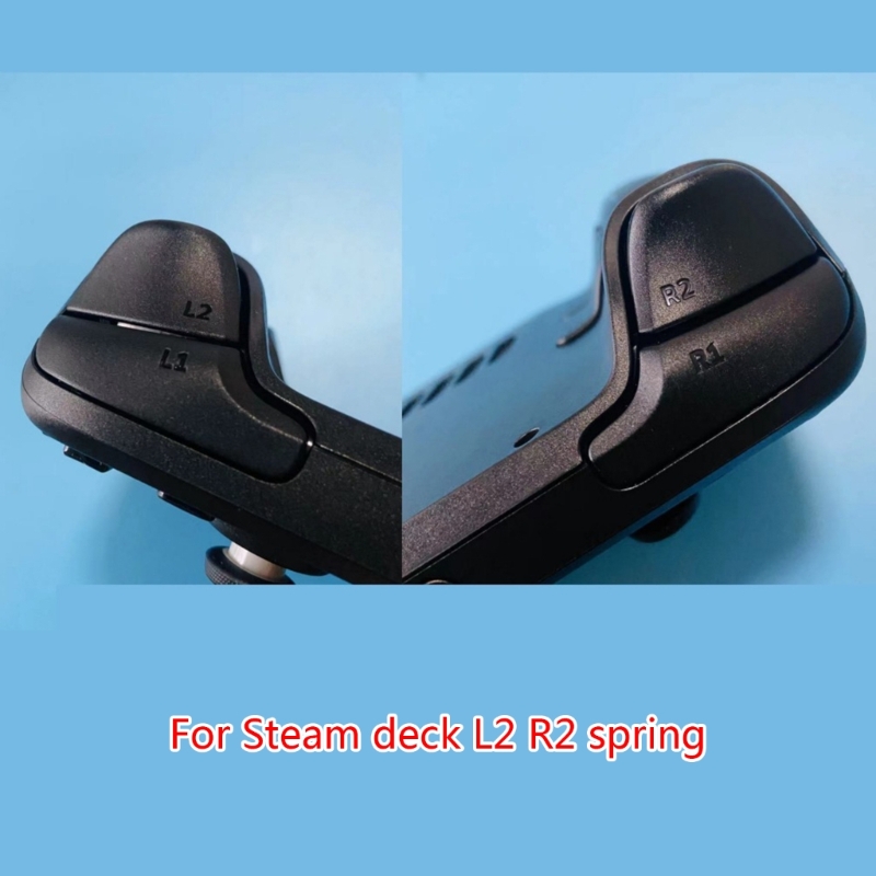 L2R2コンソール用のスプリングメタル交換ボタン,ゲームアク - Gaming Console Steam Deck のレビューと価格