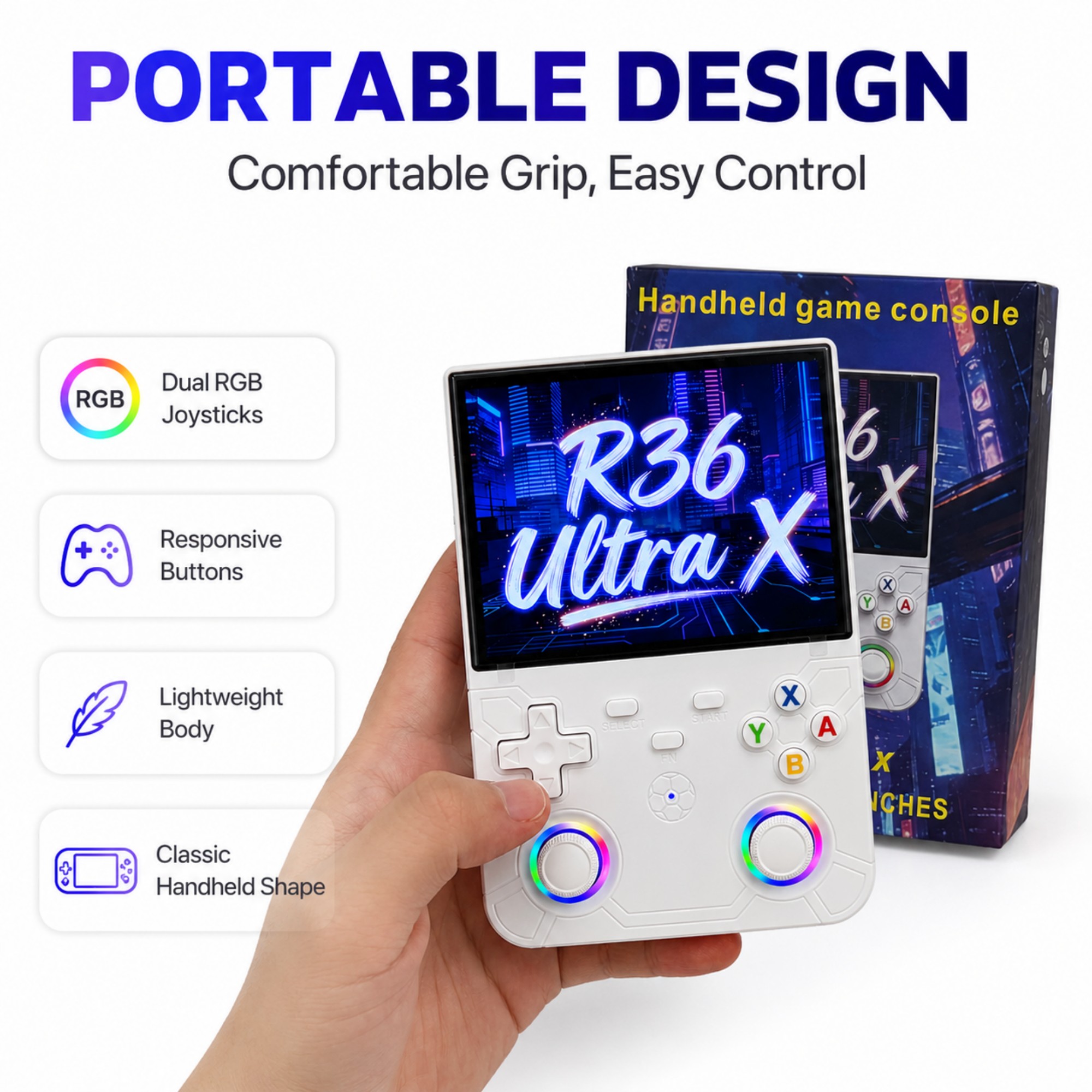 レトロハンドヘルドゲーム機 R36 Ultra X 4.5イ - Gaming Console R36 Ultra のレビューと価格
