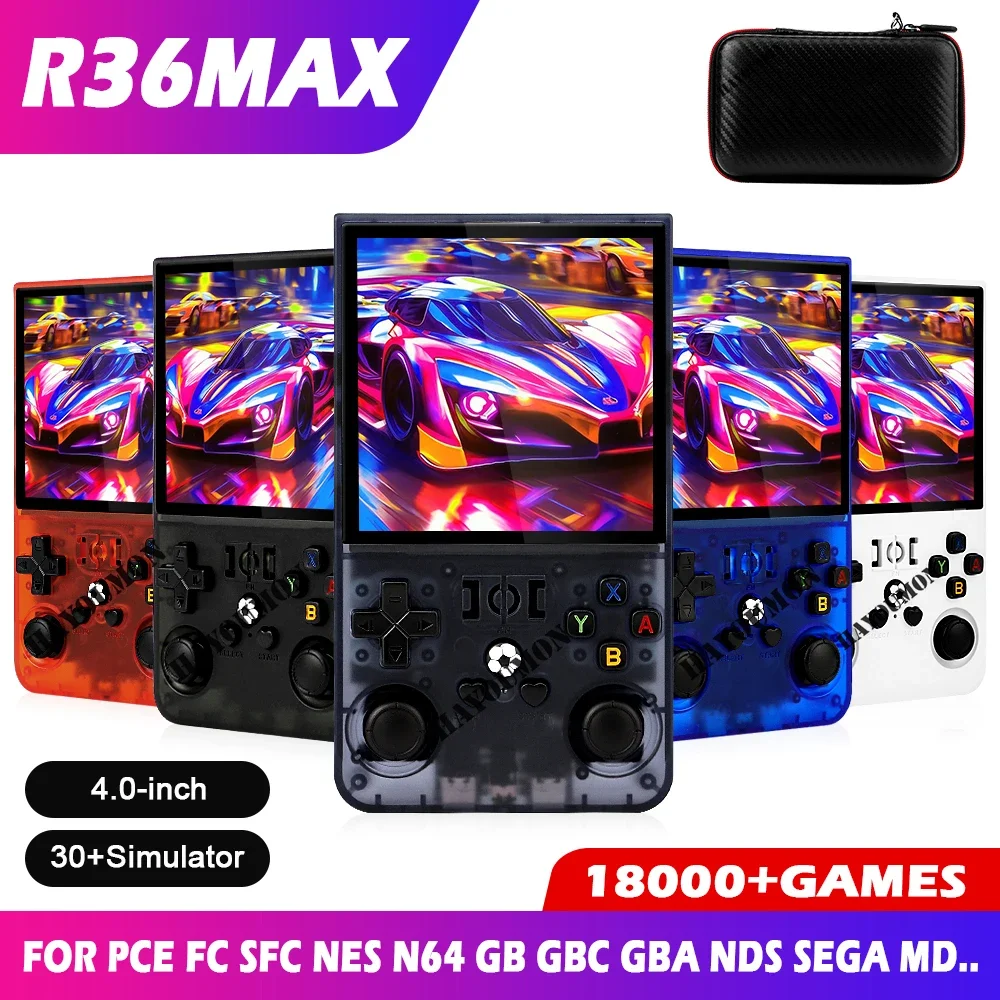 新型R36MAX携帯レトロゲーム機 4インチHD大画面ポータ - Gaming Console R36 Ultra のレビューと価格