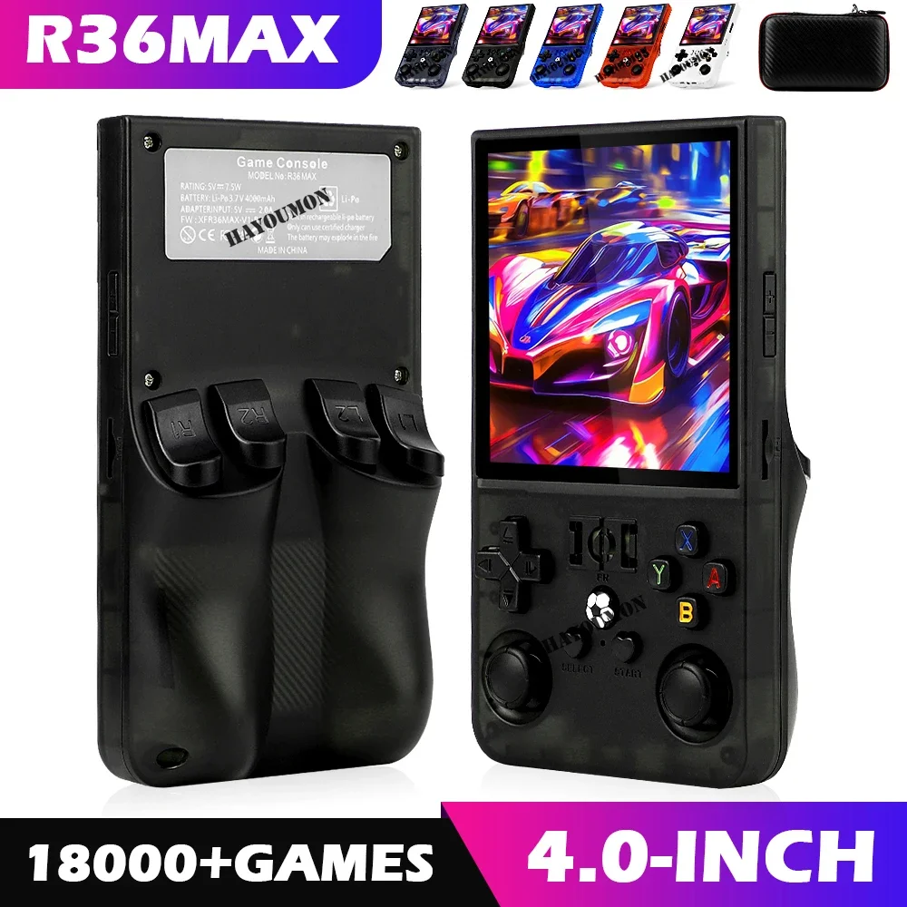 新型R36MAX携帯レトロゲーム機 4インチHD大画面ポータ - Gaming Console R36 Ultra のレビューと価格
