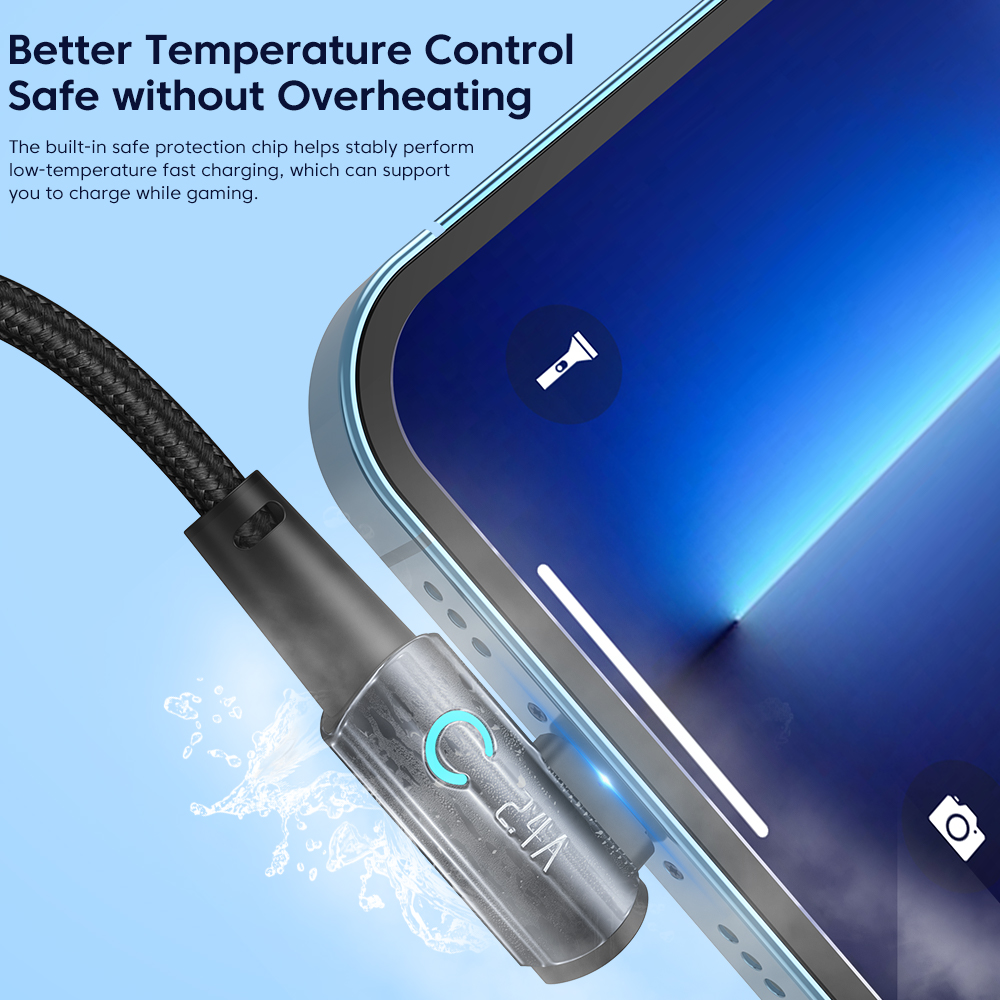 Toocki 90 度 USB ケーブル iPhone 14 - Gaming Console Ipad のレビューと価格