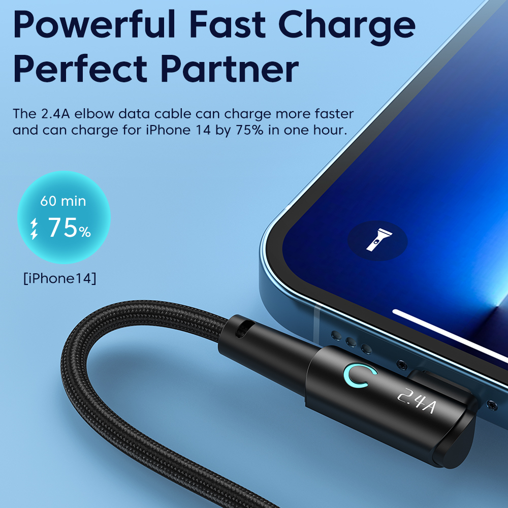 Toocki 90 度 USB ケーブル iPhone 14 - Gaming Console Ipad のレビューと価格